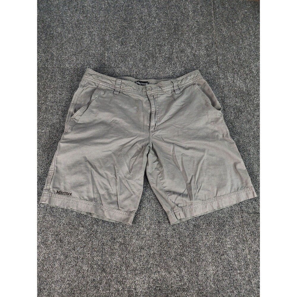 Marmot Shorts Mens 36 Gray Tech Pocket Stretch Hiking Outdoor Gorpcore